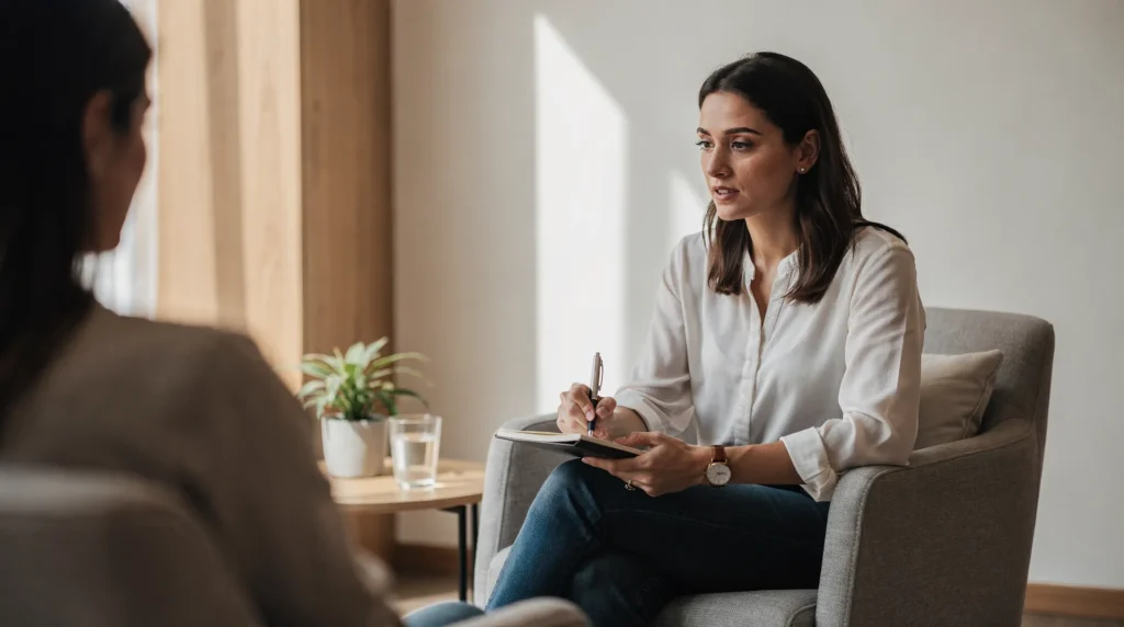 Individual therapy is a confidential, one-on-one form of psychotherapy in which a licensed clinician helps
