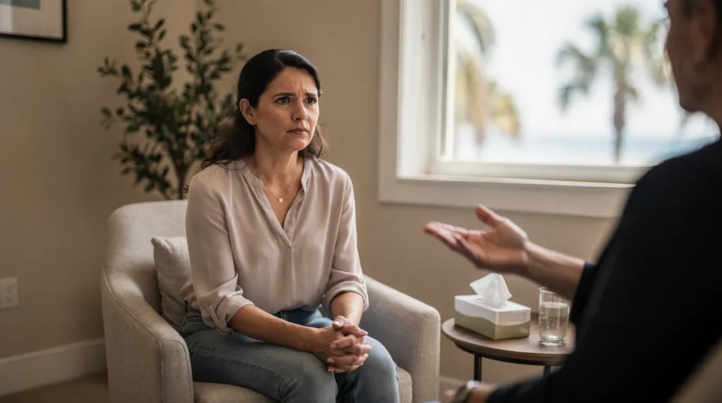 EMDR is effective for treating trauma, depression, anxiety, panic attacks, irritability, and relationship issues.; EMDR