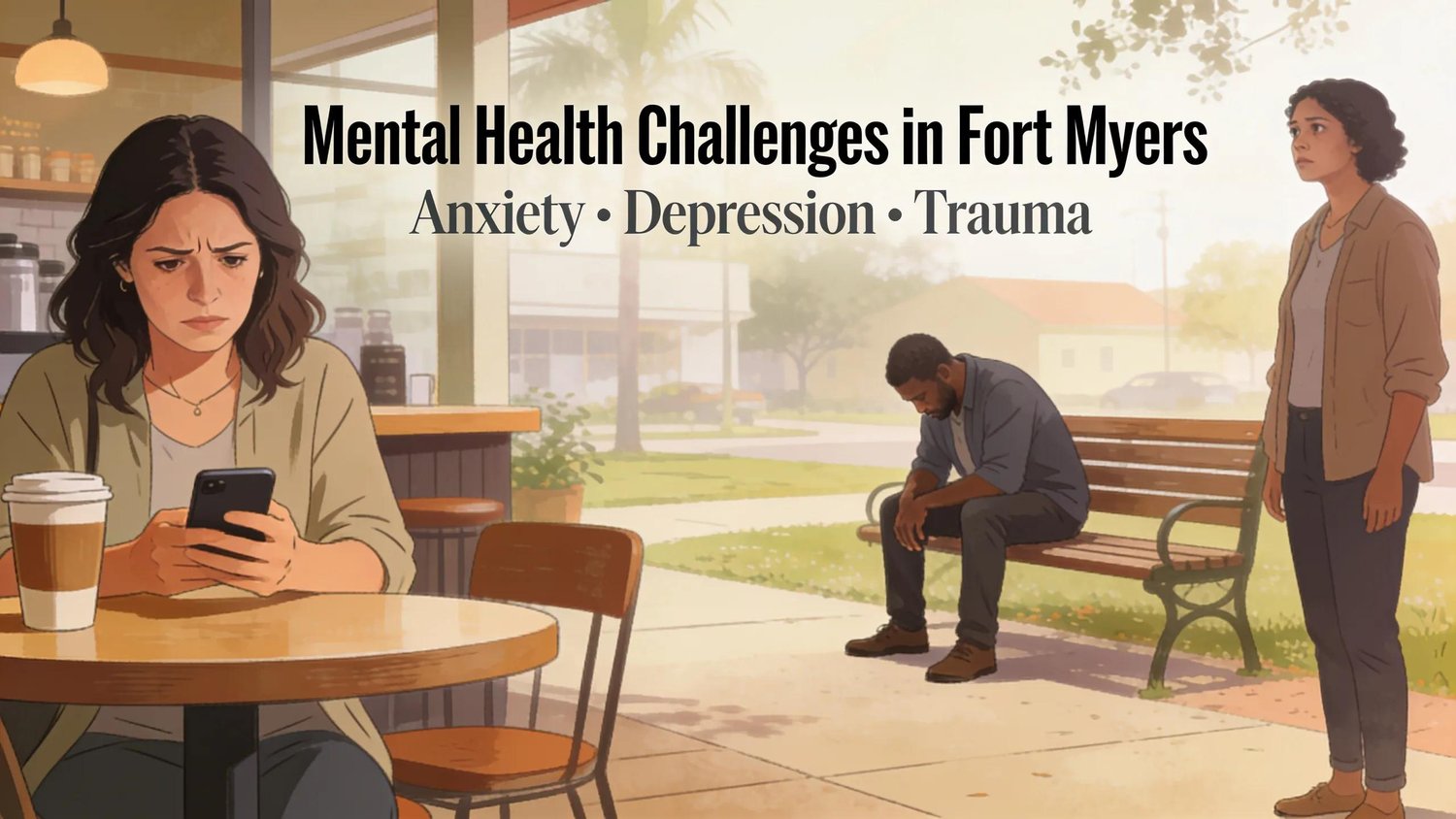 Fort Myers residents face a wide spectrum of mental health challenges, including anxiety, depression, trauma