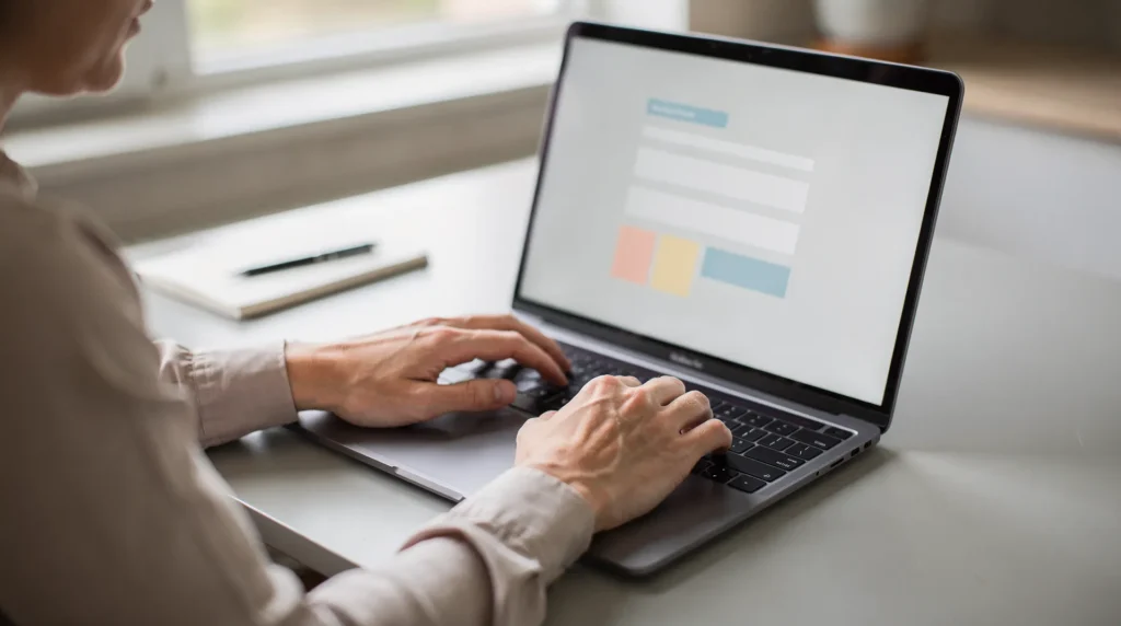 The online contact form is the primary tool for initiating the scheduling process