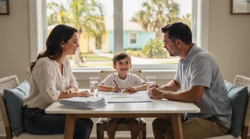 Even after divorce, both parents remain essential to a child's life.; A successful co-parenting plan